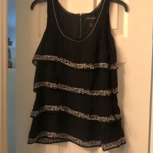 🌼3/$30🌼 WHBM black tiered tank top size small